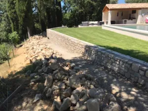 ETS Amblard – Maçonnerie – Mur en pierre – Piscine – Terrassement à Méjannes-lès-Alès