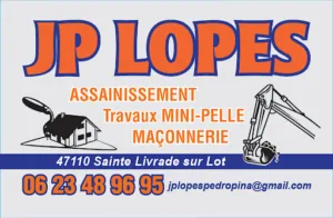 JP LOPES Assainissement-Travaux.Mini.Pelle-Maçonnerie à Sainte-Livrade-sur-Lot